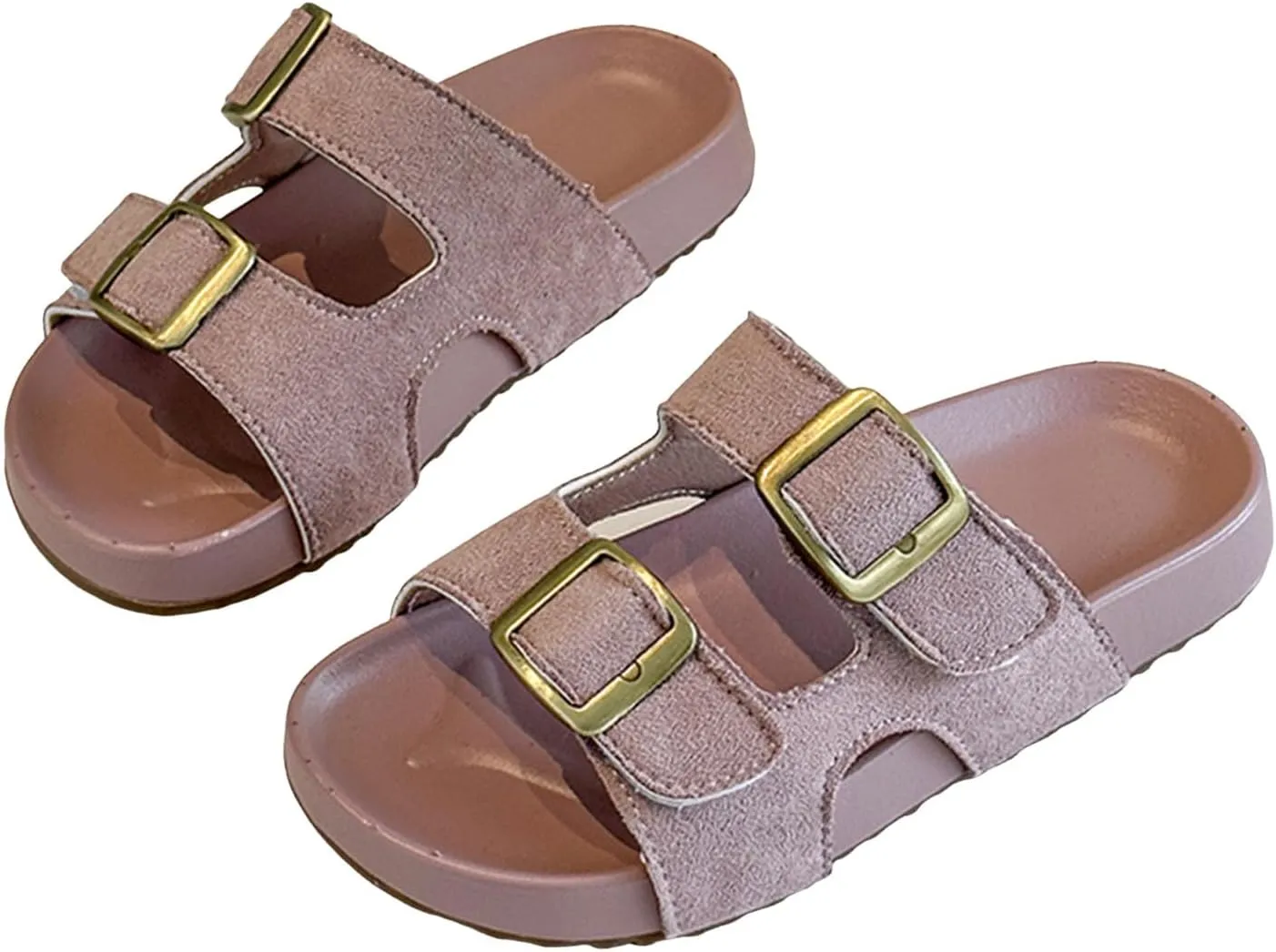 Girls Sandals for Big Kid Children's Thick Soled Slippers Retro Sandals And Half Slippers For Girls To Wear Outside