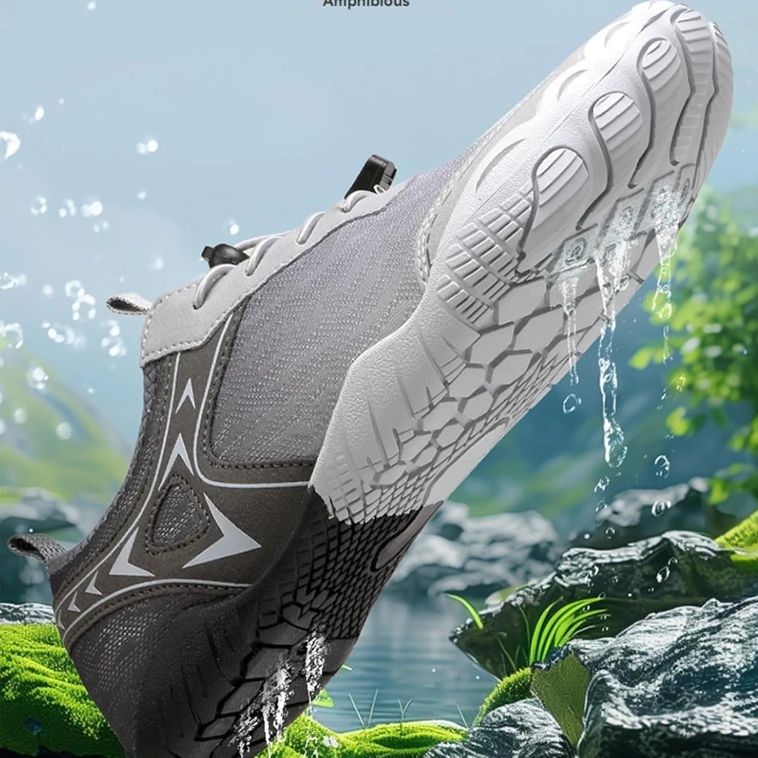 Hike Barefoot Shoes Womens Men Non-Slip Quick Dry Wide Toe Athletic Footwear Soft Comfortable Lightweight Hiking Beach Walking Shoes Unisex