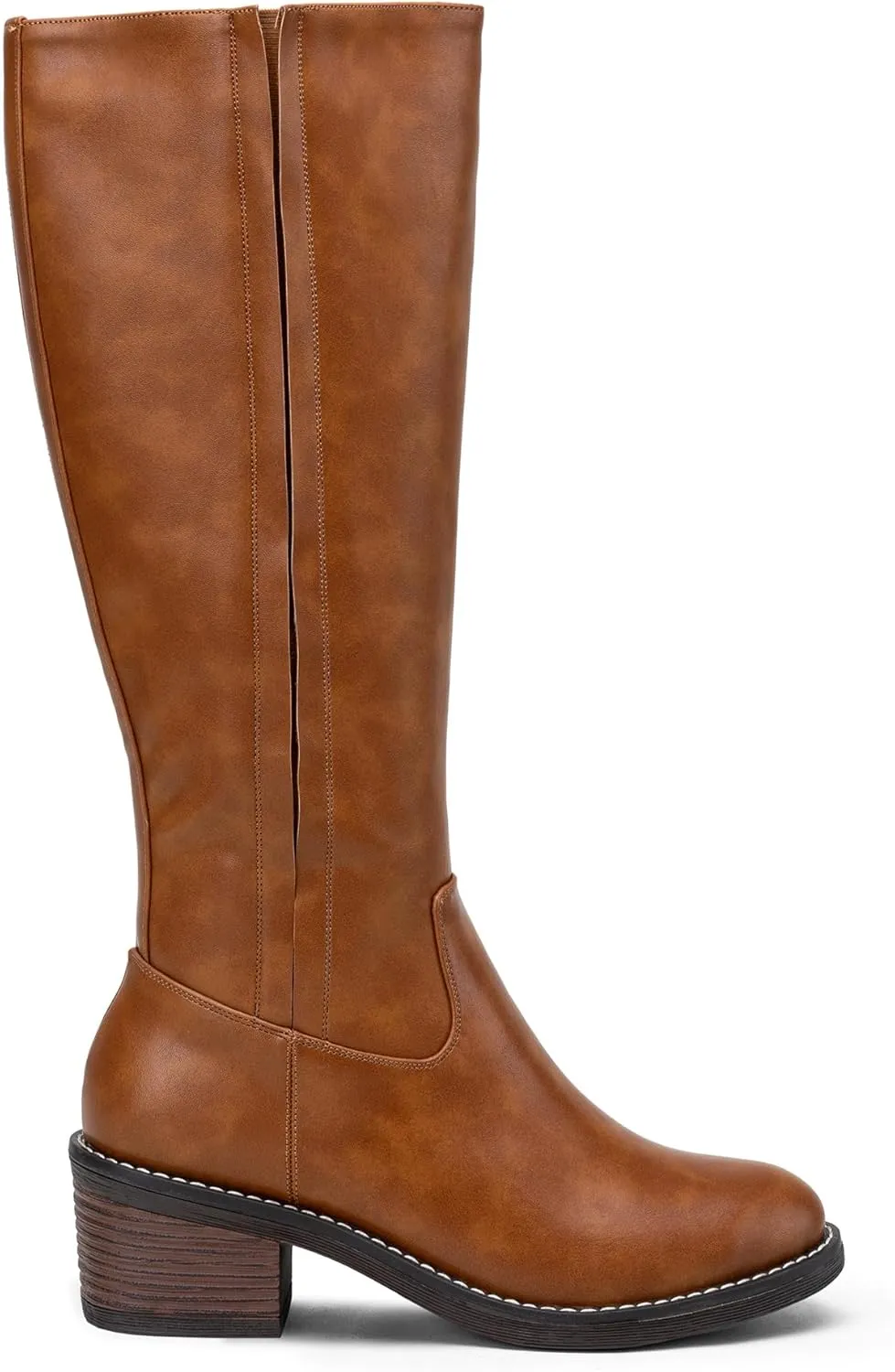 Jeossy Women's 9661 Knee High Boots, Fashion Riding Boots with Inside Zipper and Side Hidden Elastic Band