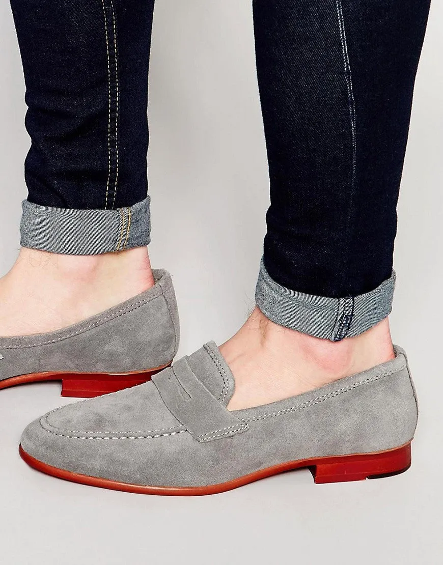 KG By Kurt Geiger Darley Penny Loafers In Suede