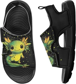 Kids Sandals Boys Summer Sport Hiking Sandals Leather Toddler Beach Water Shoes for Girls Cat Slides