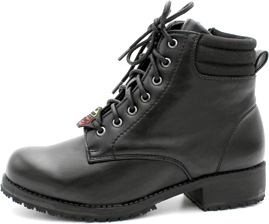 Laforst Women's Ankle Slip Resistant Work Combat Black Boots
