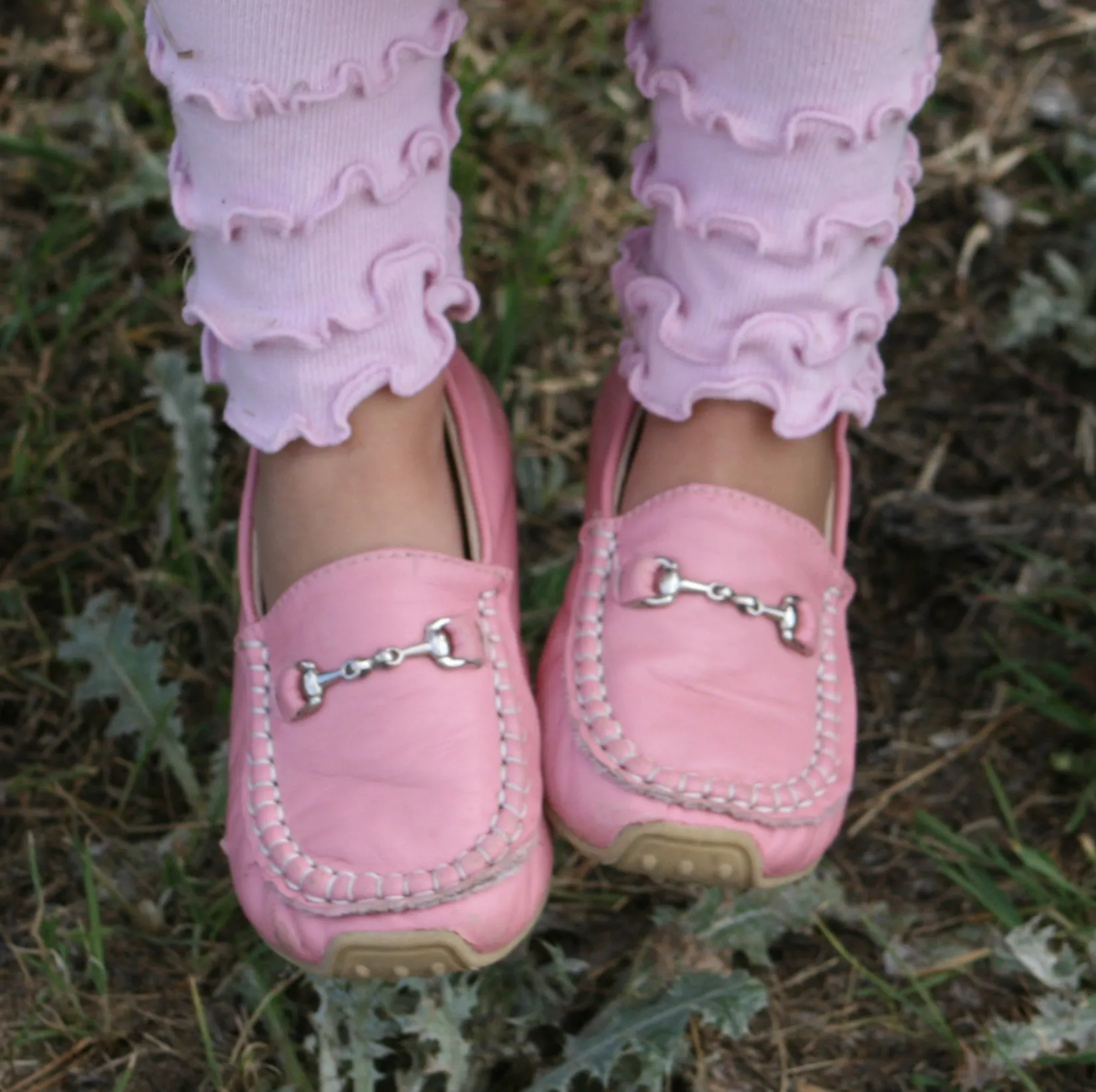 Leather Loafers - Pink