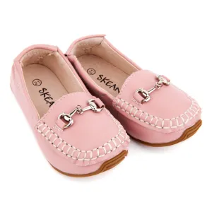 Leather Loafers - Pink