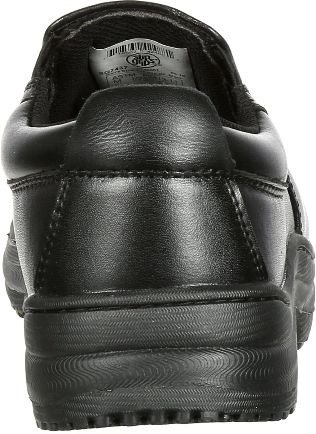Lehigh SlipGrips Steel Toe Slip-Resistant Slip-On Work Shoe Black