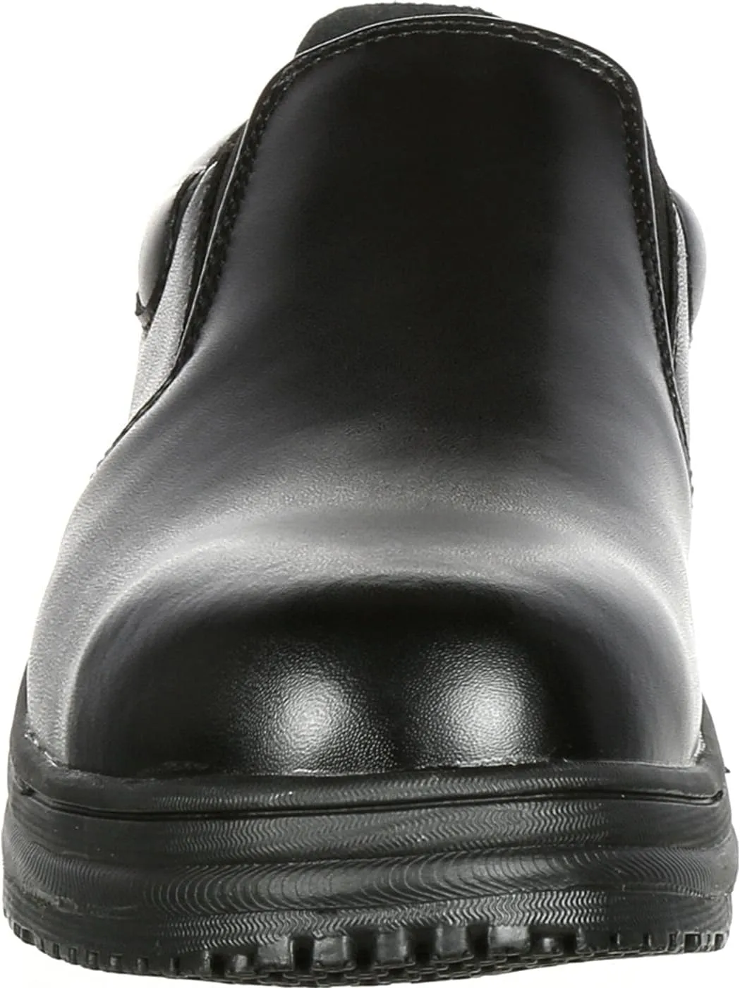 Lehigh SlipGrips Steel Toe Slip-Resistant Slip-On Work Shoe Black