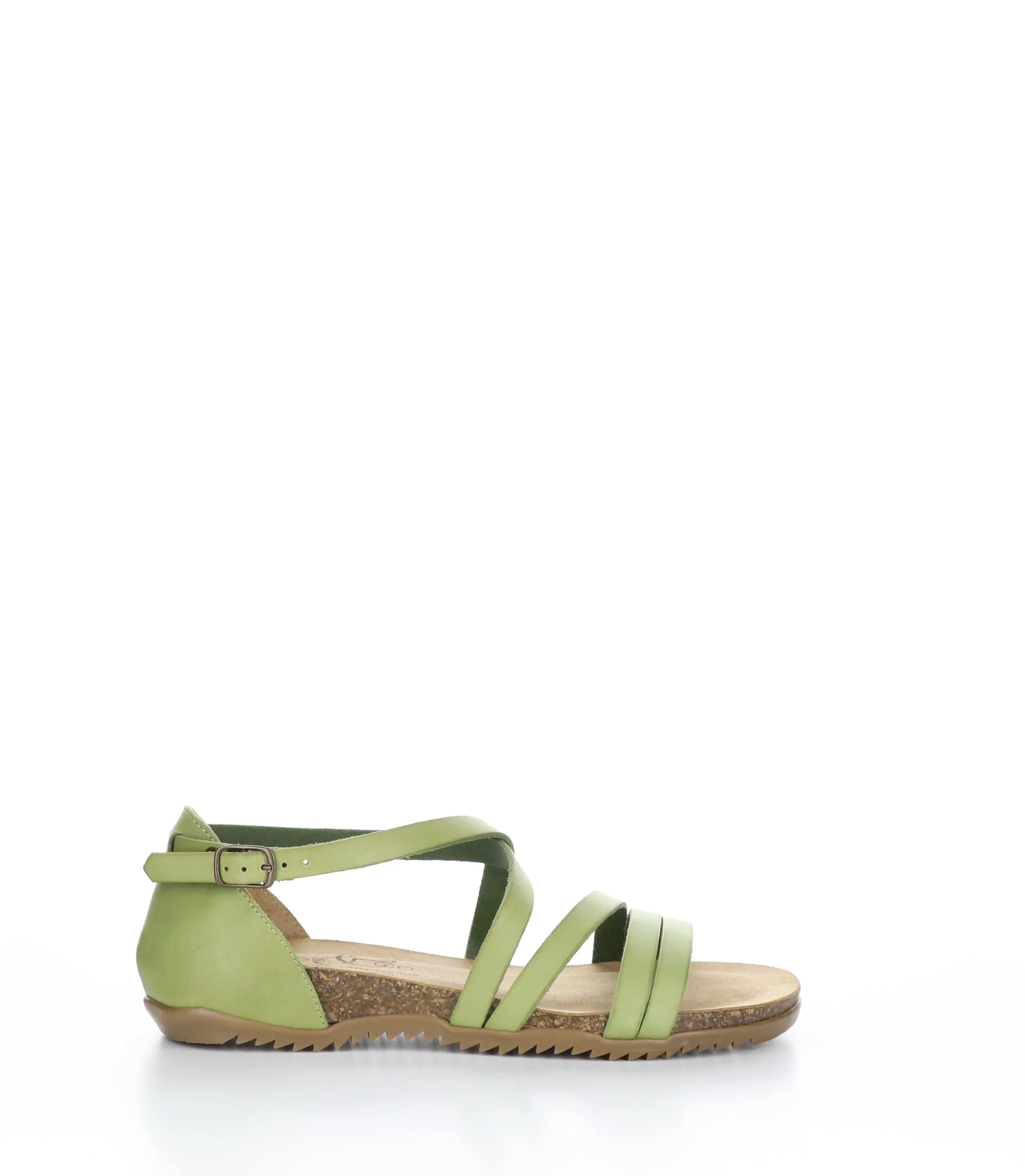 LUMIE Green Round Toe Sandals