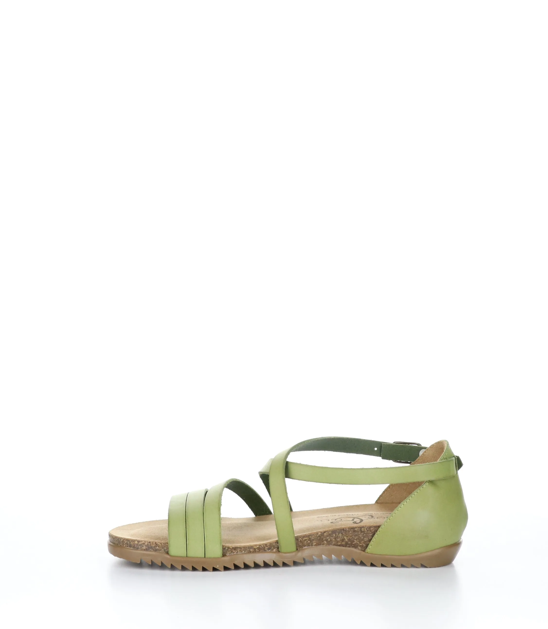 LUMIE Green Round Toe Sandals