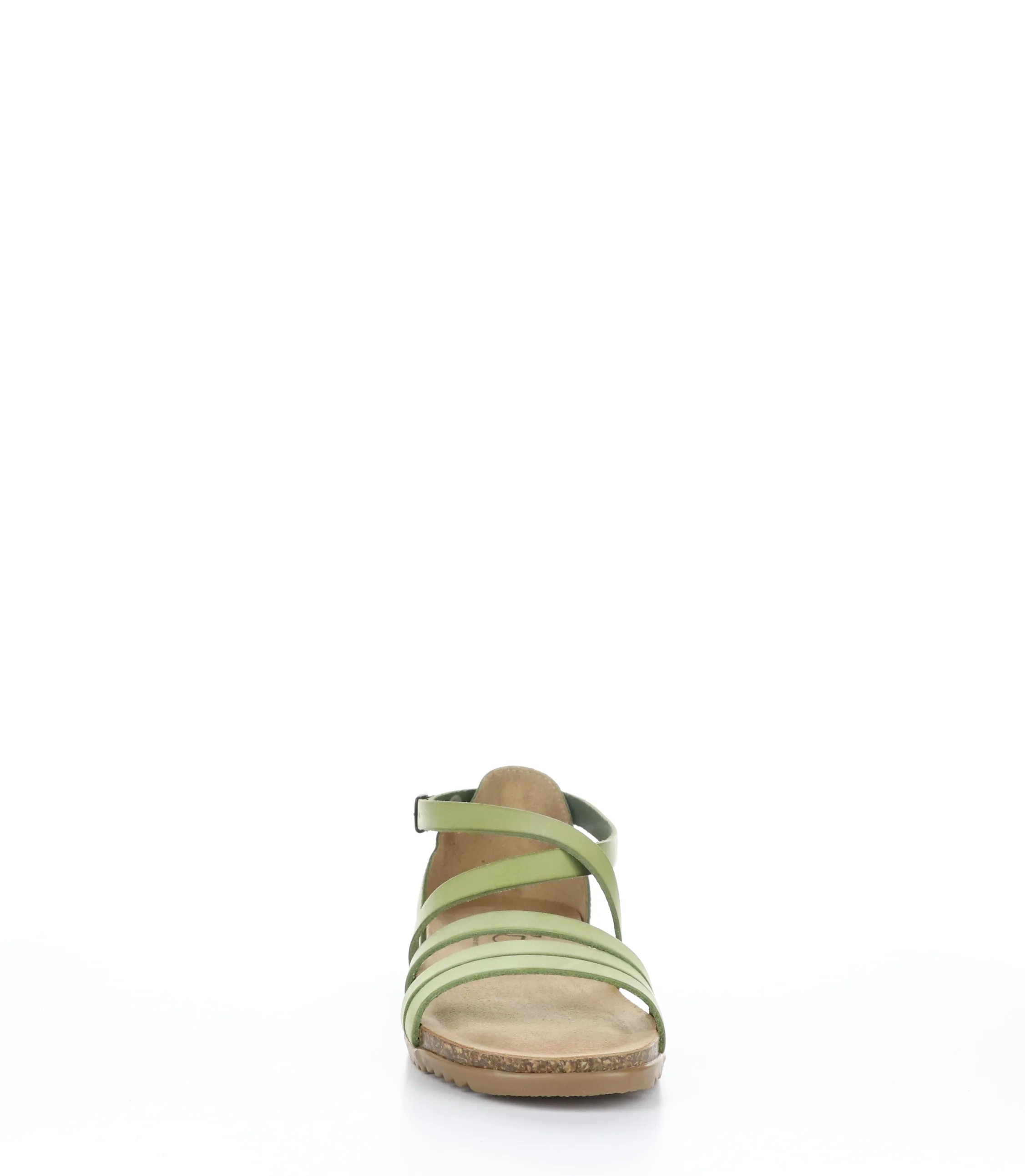 LUMIE Green Round Toe Sandals