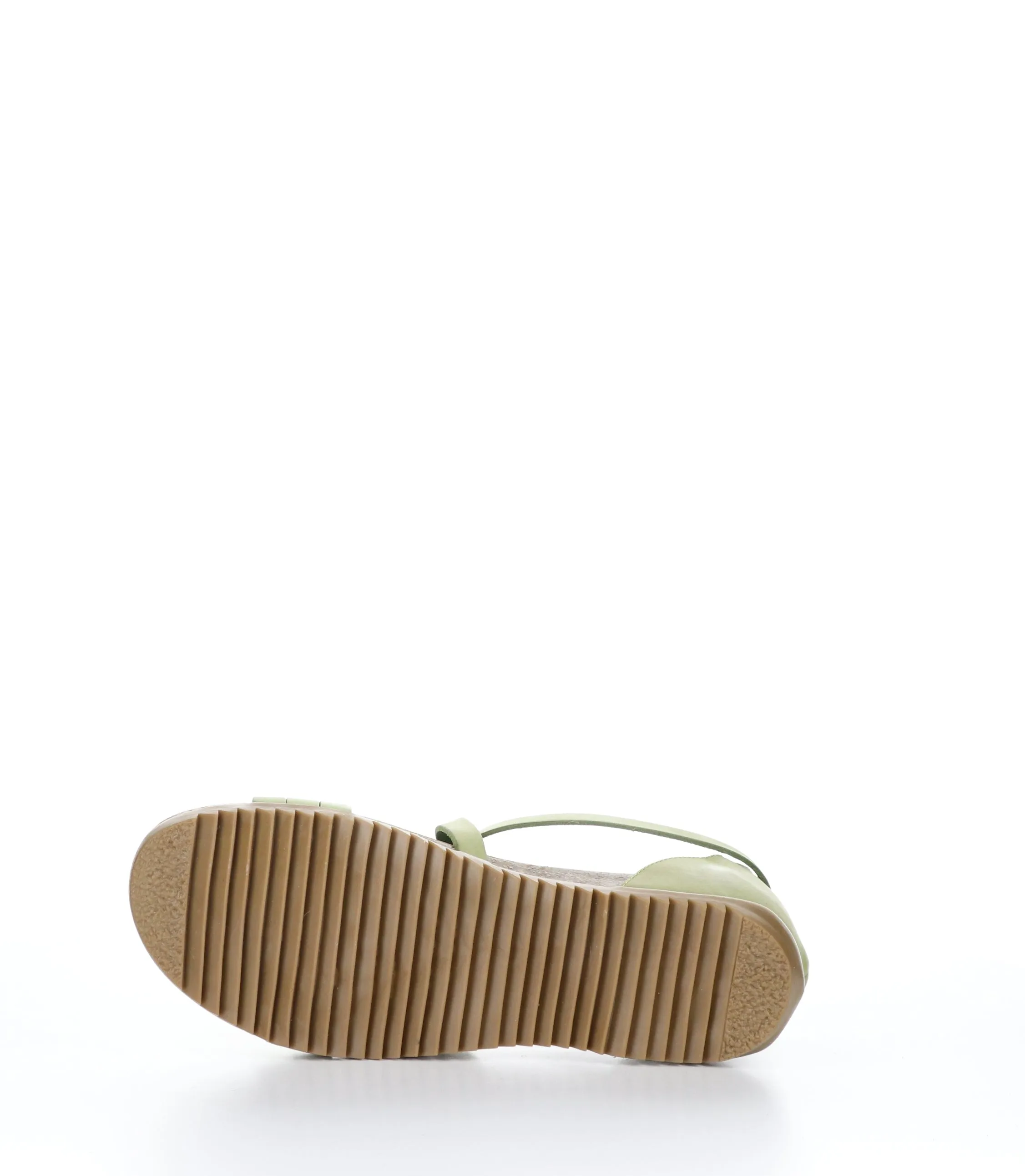 LUMIE Green Round Toe Sandals