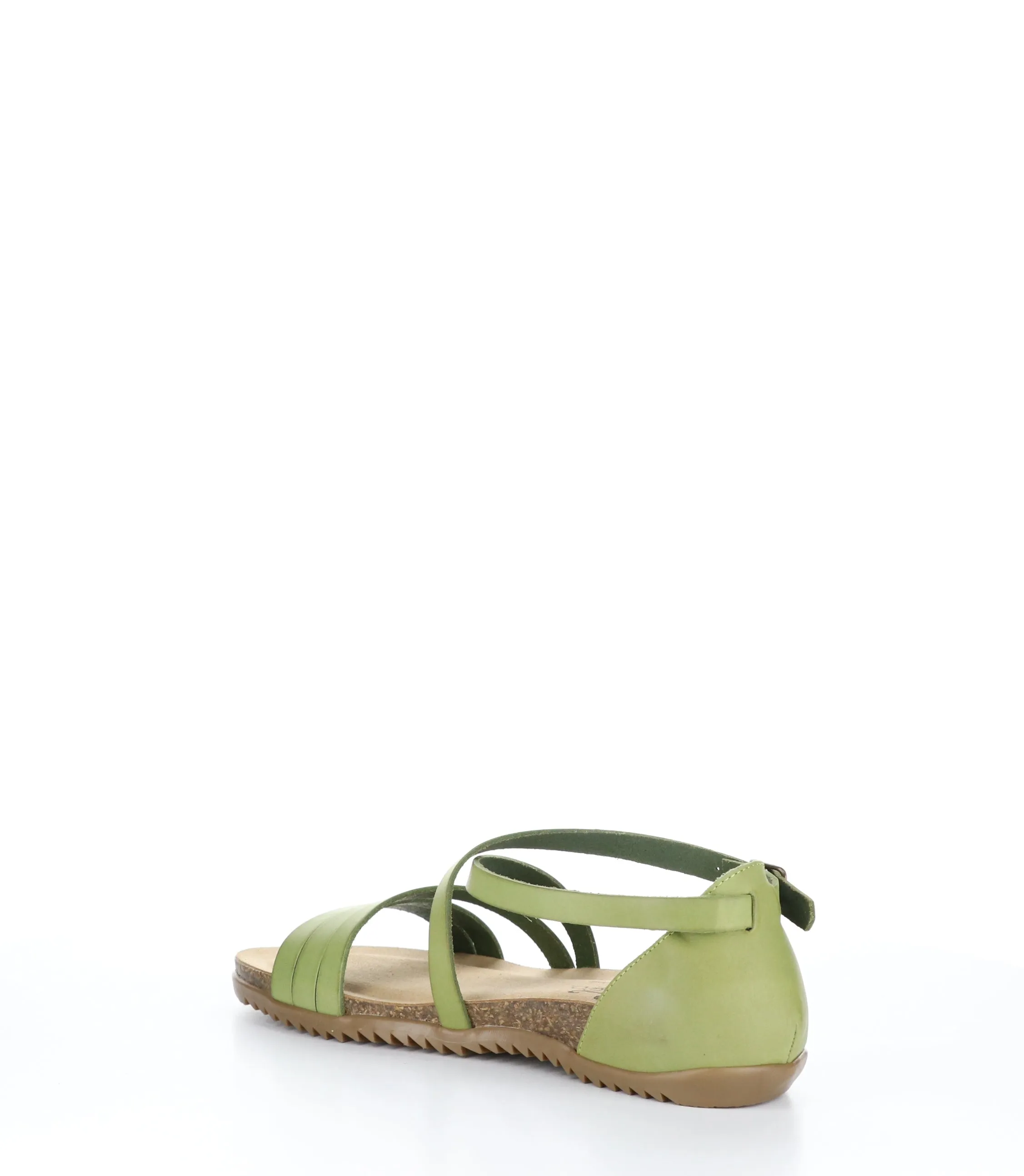 LUMIE Green Round Toe Sandals