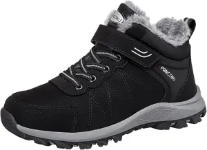 MAIZUN Womens Winter Snow Boots Fur Lined Winter Ankle Boots Outdoor Hiking Walking Trekking Shoes