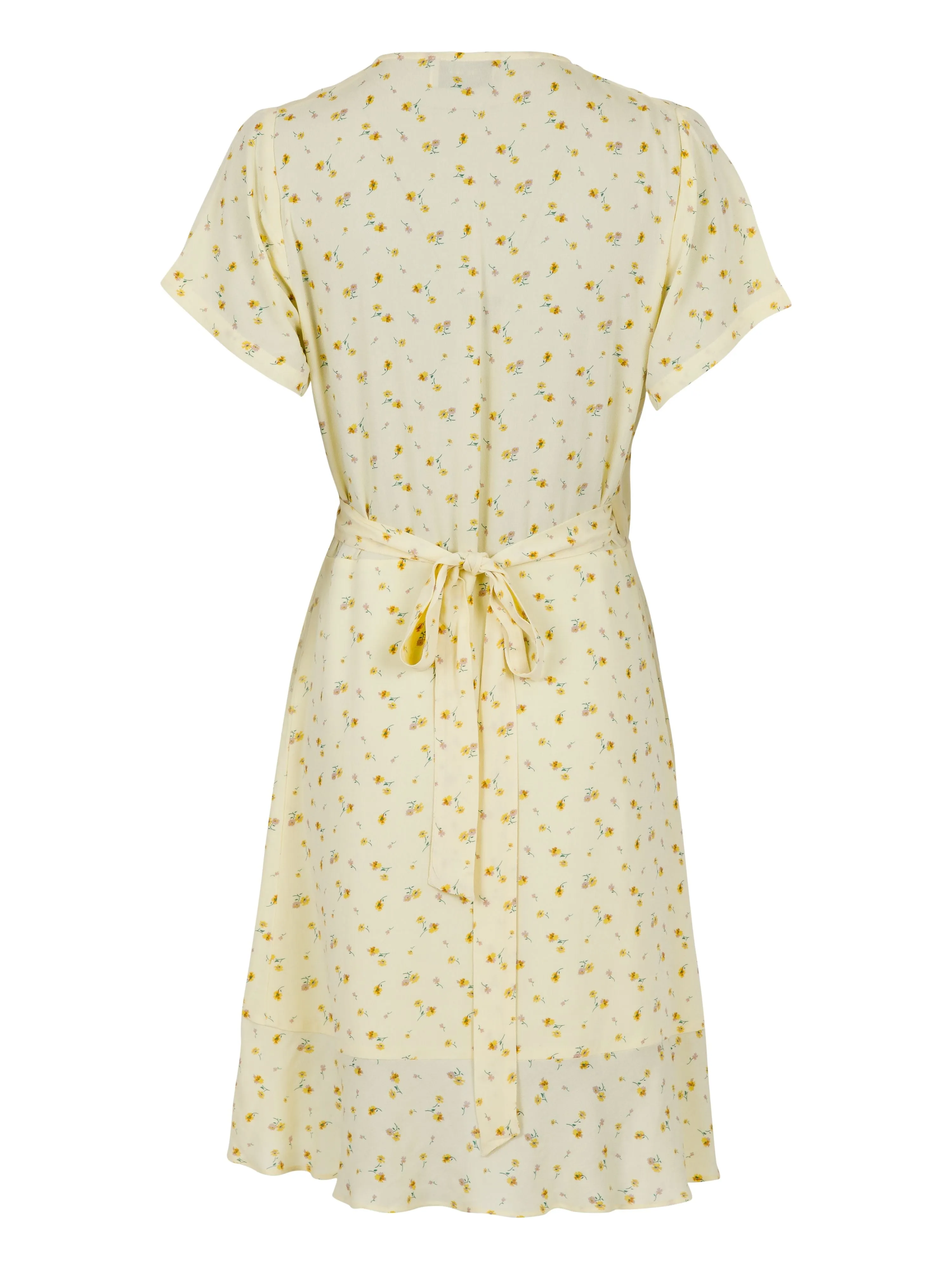 Malta Single Blossom Dress - Light Yellow