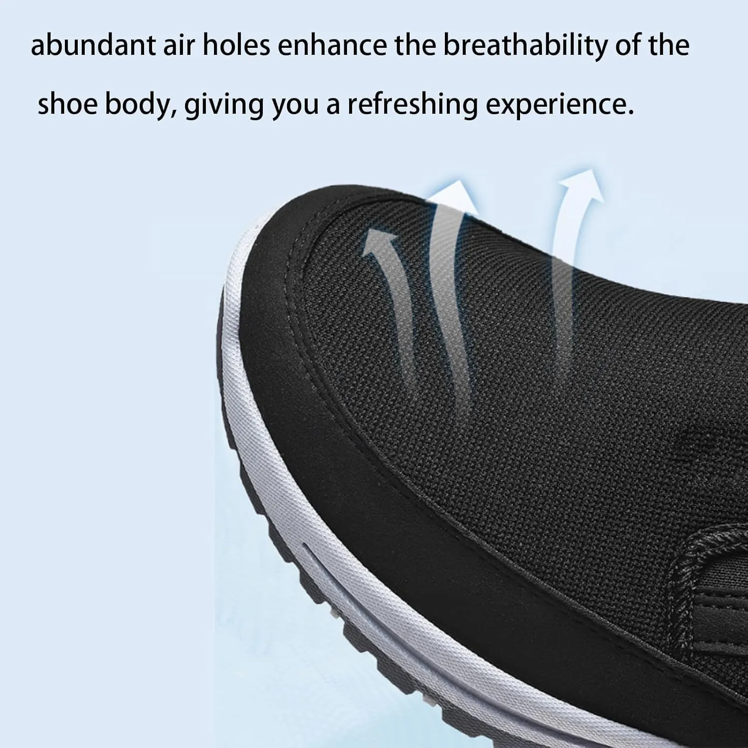 Men's Arch Support Slip-On Canvas Loafers, Men's Anti-Slip Arch Support Breathable Lightweight Non-Slip Soft-Sole Sneakers