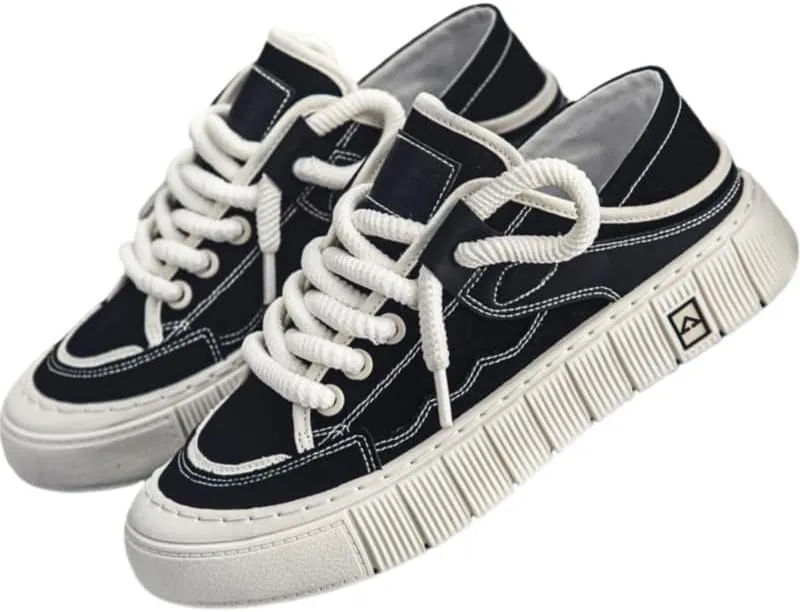 Men's Casual and Comfortable Thick-Soled Sports Shoes, wear-Resistant and Anti-Slip Skate Shoes, Suitable for Wearing All Year Round