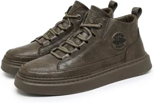 Men's Fashion High-top Casual Sneakers Men's Dress Sneakers Skate Shoes