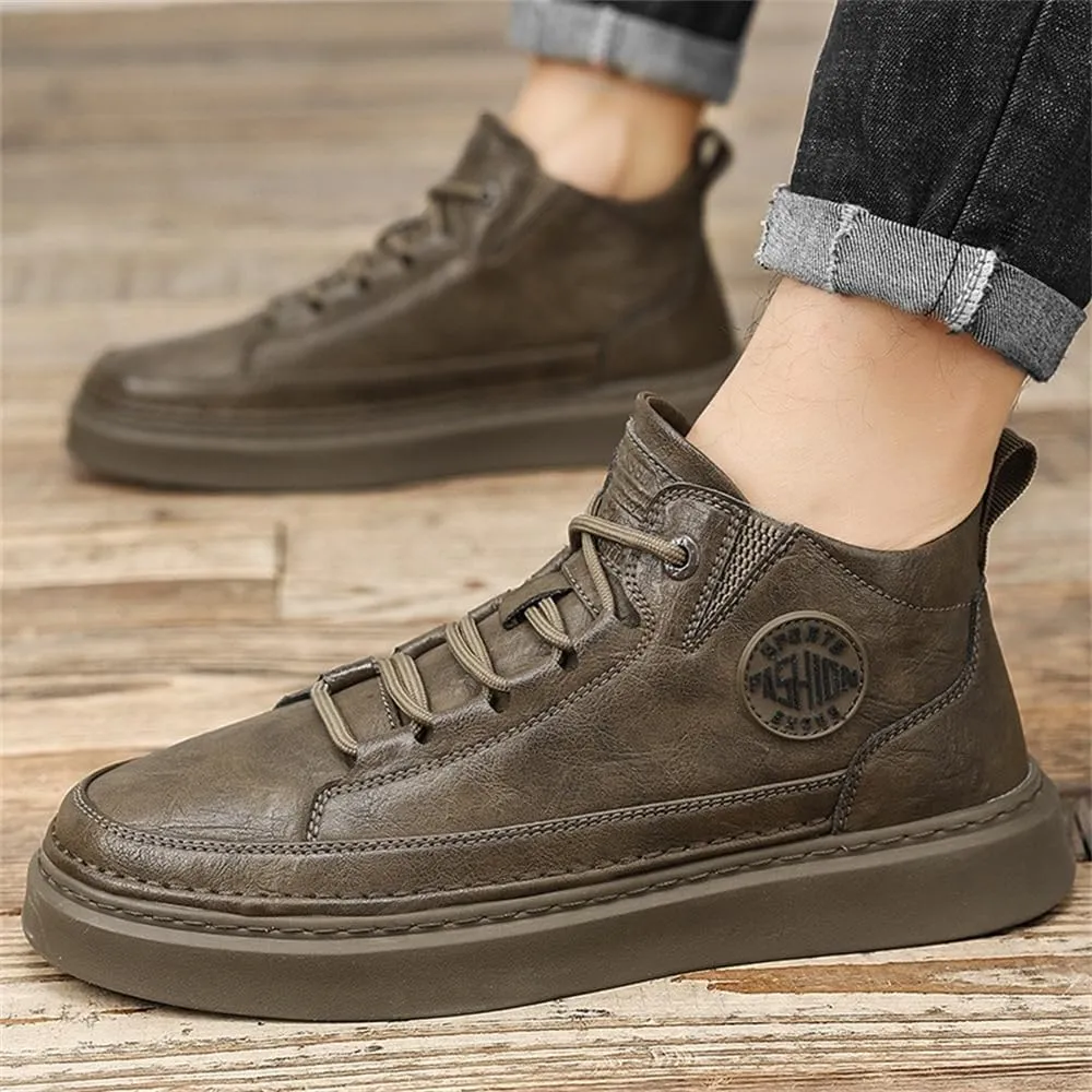 Men's Fashion High-top Casual Sneakers Men's Dress Sneakers Skate Shoes