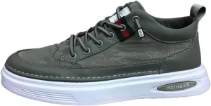 Men's Lace-up Loafers Casual Breathable Lightweight Outdoor Walking Shoes Soft Low Top Sneaker Slip On Skateboard Shoes for Men