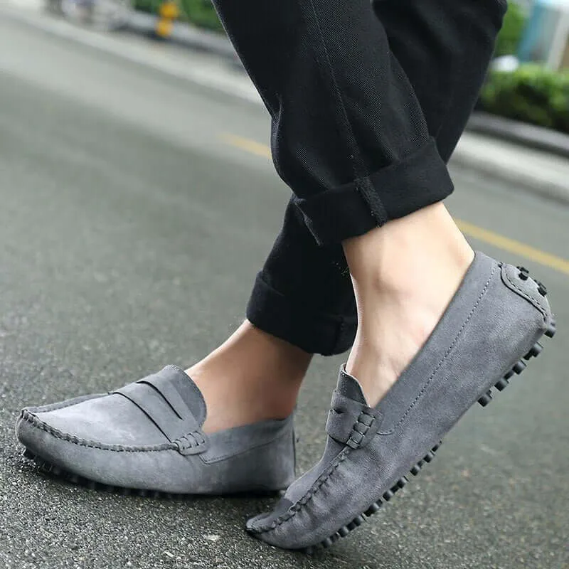 Men's Suede Slip-On Loafers: Casual & Elegant Style