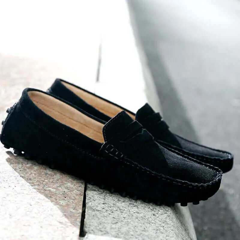 Men's Suede Slip-On Loafers: Casual & Elegant Style