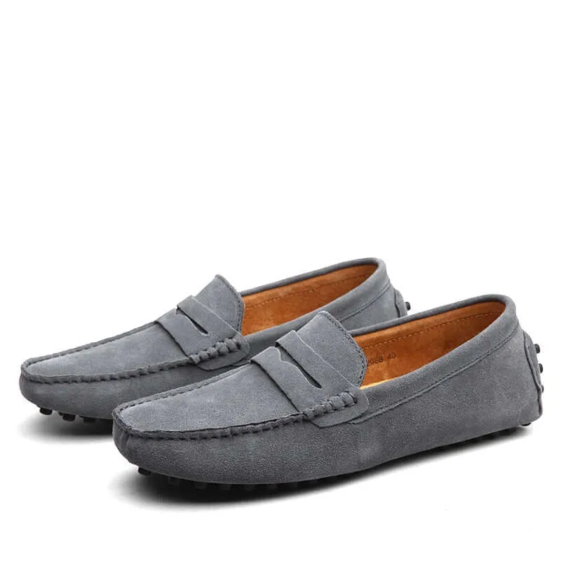 Men's Suede Slip-On Loafers: Casual & Elegant Style