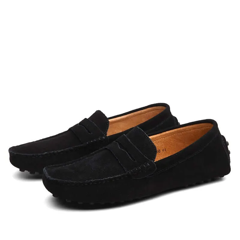 Men's Suede Slip-On Loafers: Casual & Elegant Style