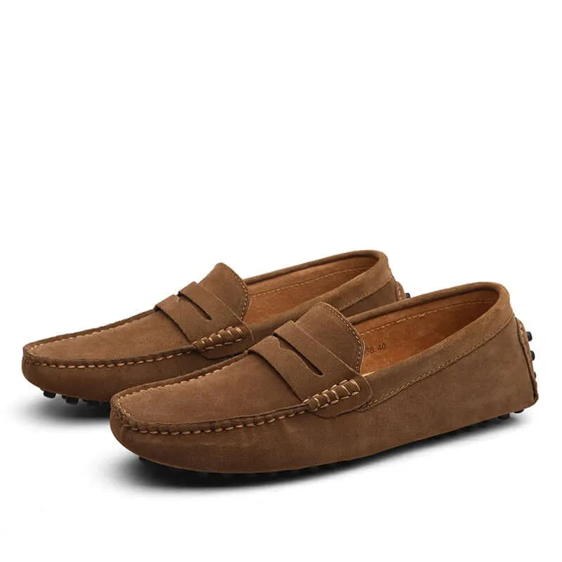 Men's Suede Slip-On Loafers: Casual & Elegant Style