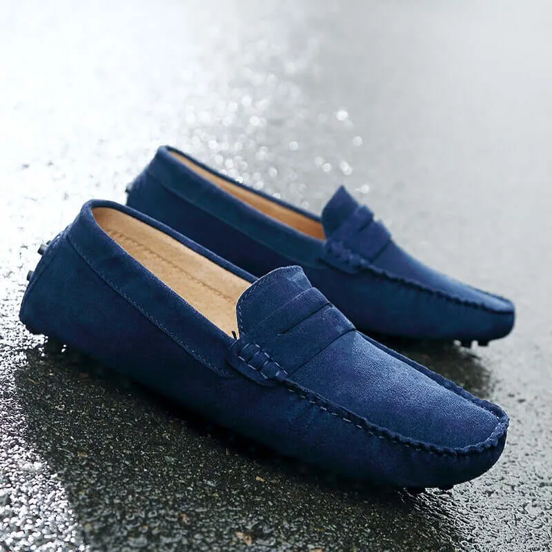 Men's Suede Slip-On Loafers: Casual & Elegant Style
