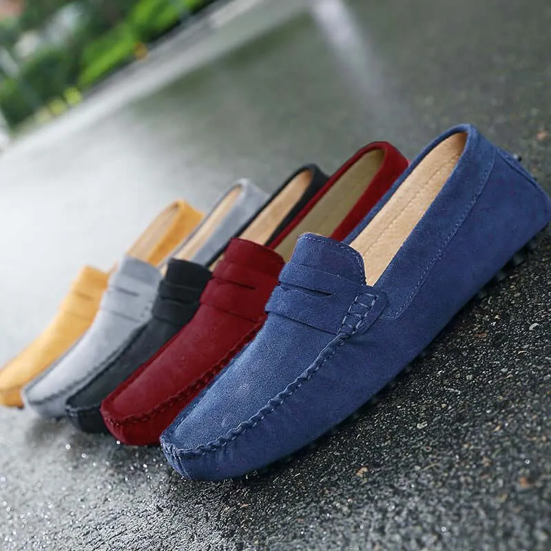 Men's Suede Slip-On Loafers: Casual & Elegant Style