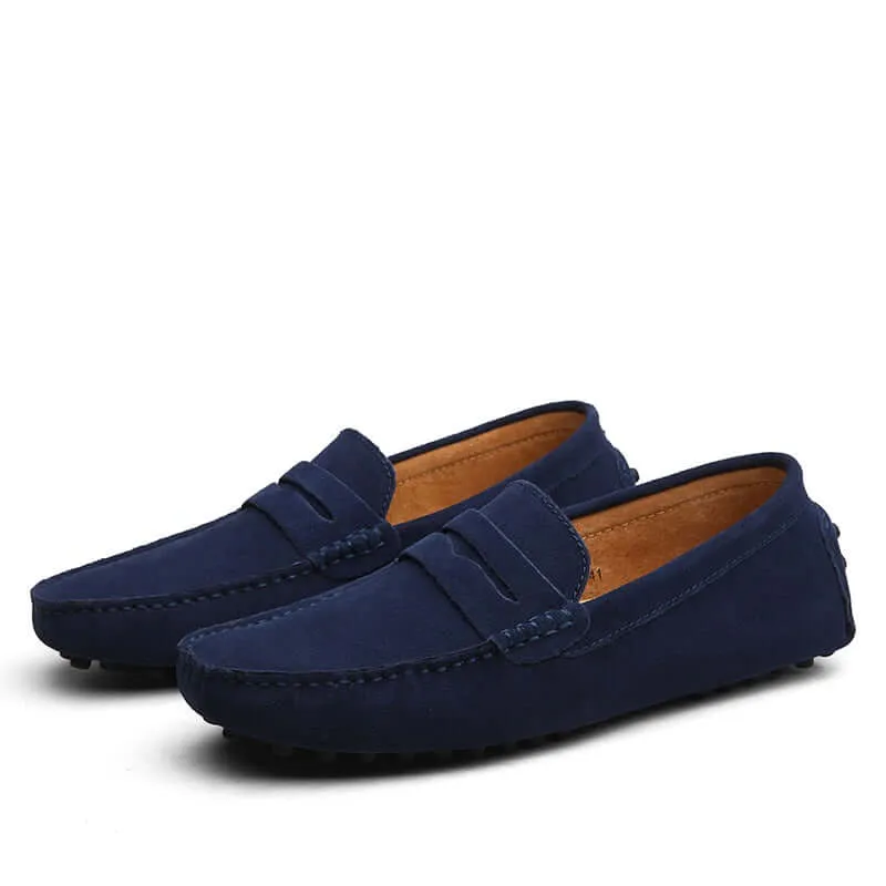 Men's Suede Slip-On Loafers: Casual & Elegant Style