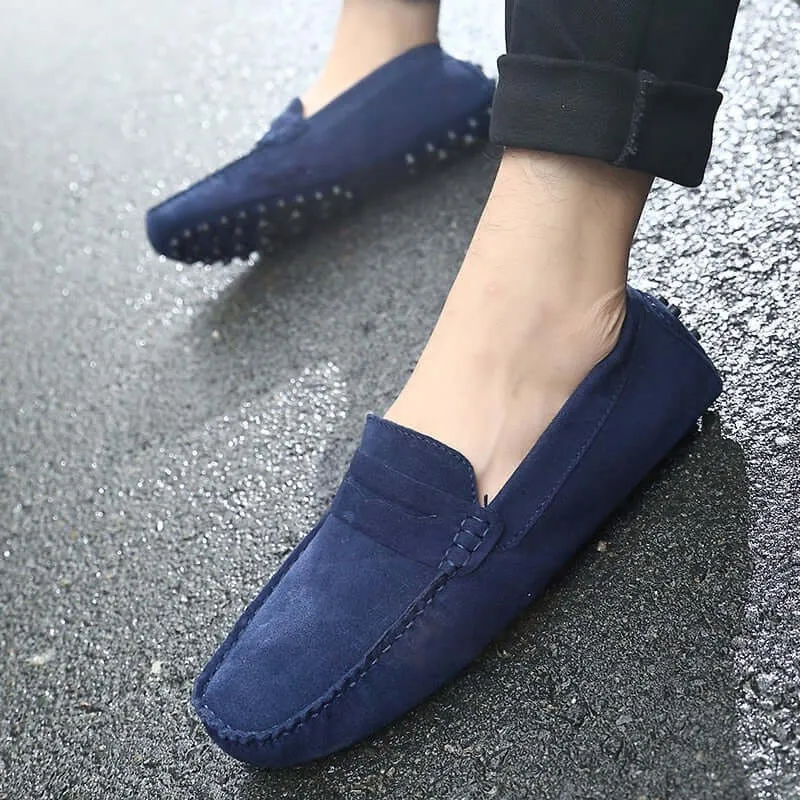 Men's Suede Slip-On Loafers: Casual & Elegant Style