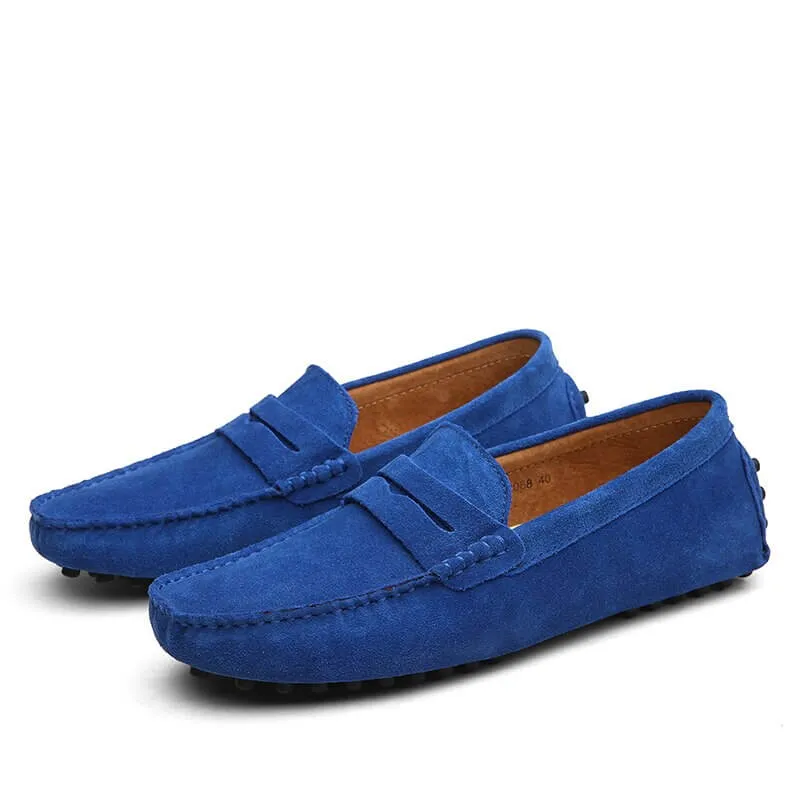 Men's Suede Slip-On Loafers: Casual & Elegant Style