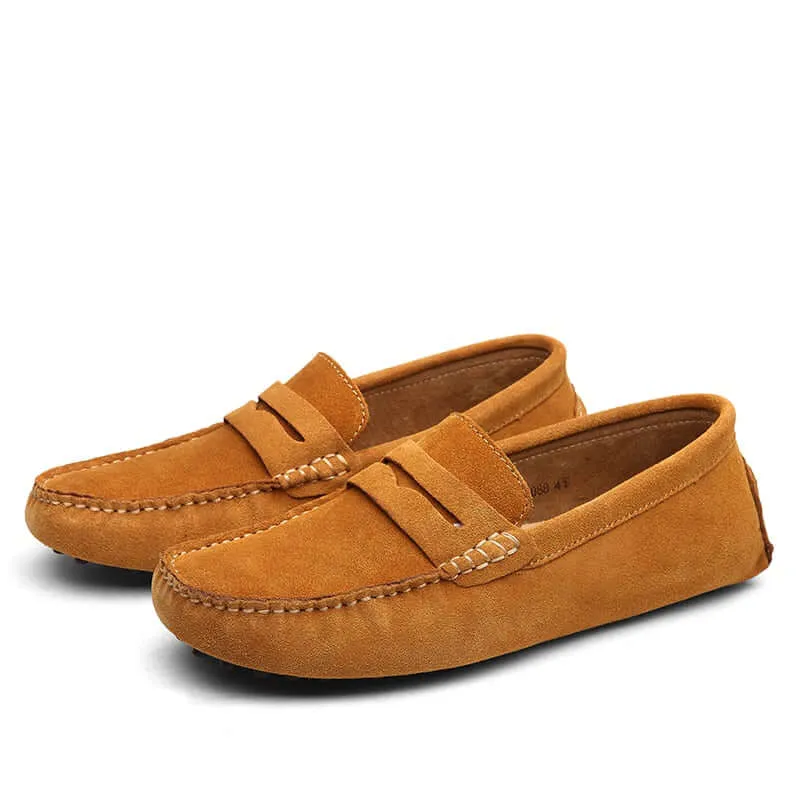 Men's Suede Slip-On Loafers: Casual & Elegant Style