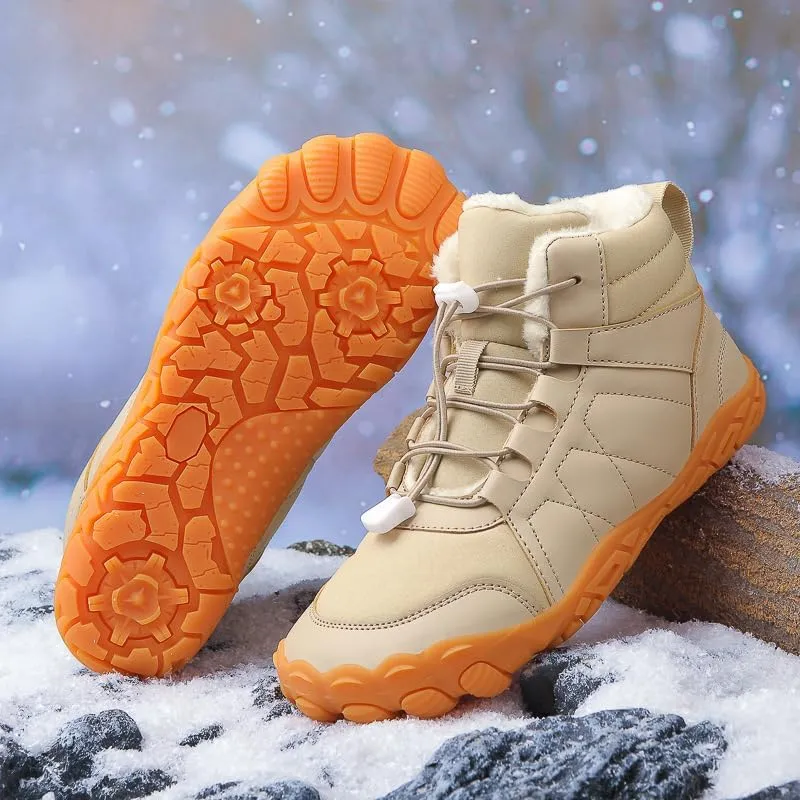 Mens Womens Winter Fluff Warm Shoes Waterproof Non-slip Hiking Snow Boots Winter Outdoor Sports Casual Shoes