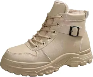 Mens Work Boots Wide Width Hiking Sneakers Warm Fur Lined Womens Safety Toe Shoes Food Service Platform Sneakers Indestructible Hike Grounded Footwear