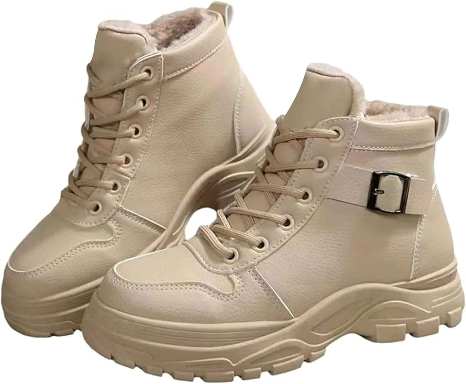 Mens Work Boots Wide Width Hiking Sneakers Warm Fur Lined Womens Safety Toe Shoes Food Service Platform Sneakers Indestructible Hike Grounded Footwear