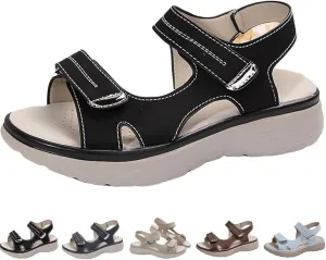 Orthopedic Sandals for Women Arch Support Dressy Comfortable Walking Sandals Soft Cushion Foam Sport Sandal Wide Width Dress Shoes Recovery Athletic Travel Summer Shoes