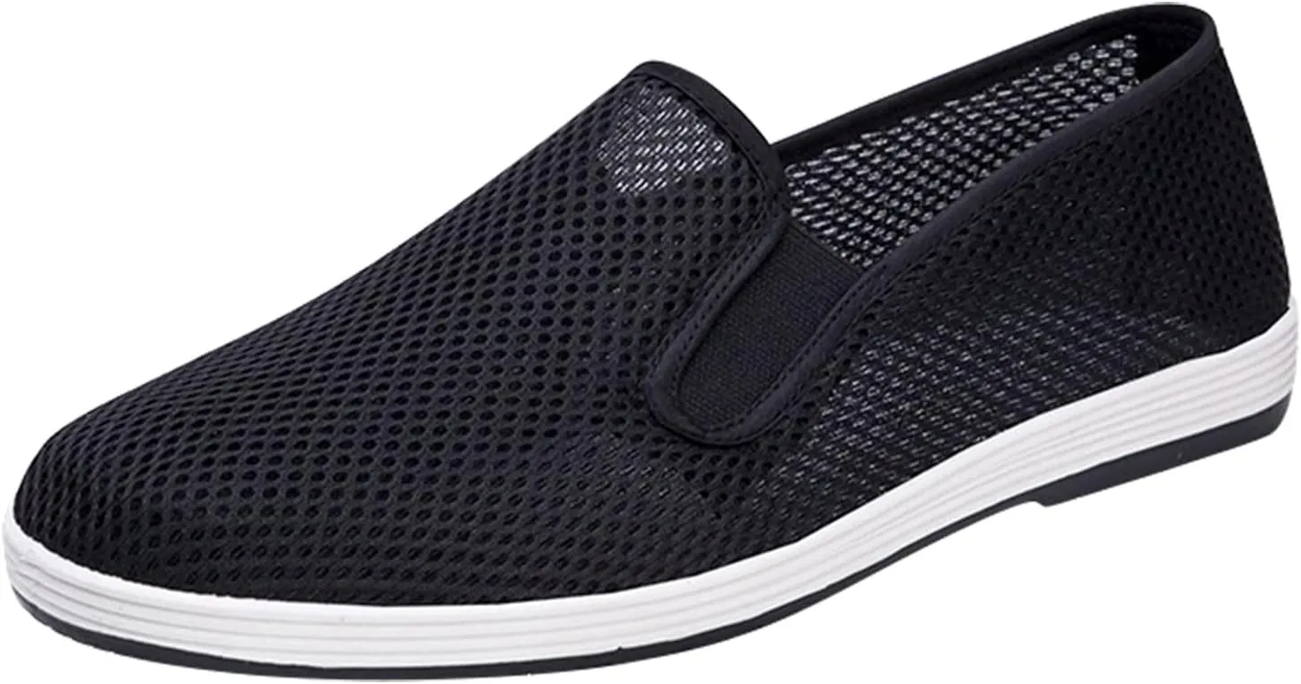 Outdoor Jogging Sneaker for Men Slip on Lightweight Breathable Fashion Sneaker Hook and Loop Orthopedic Sneakers