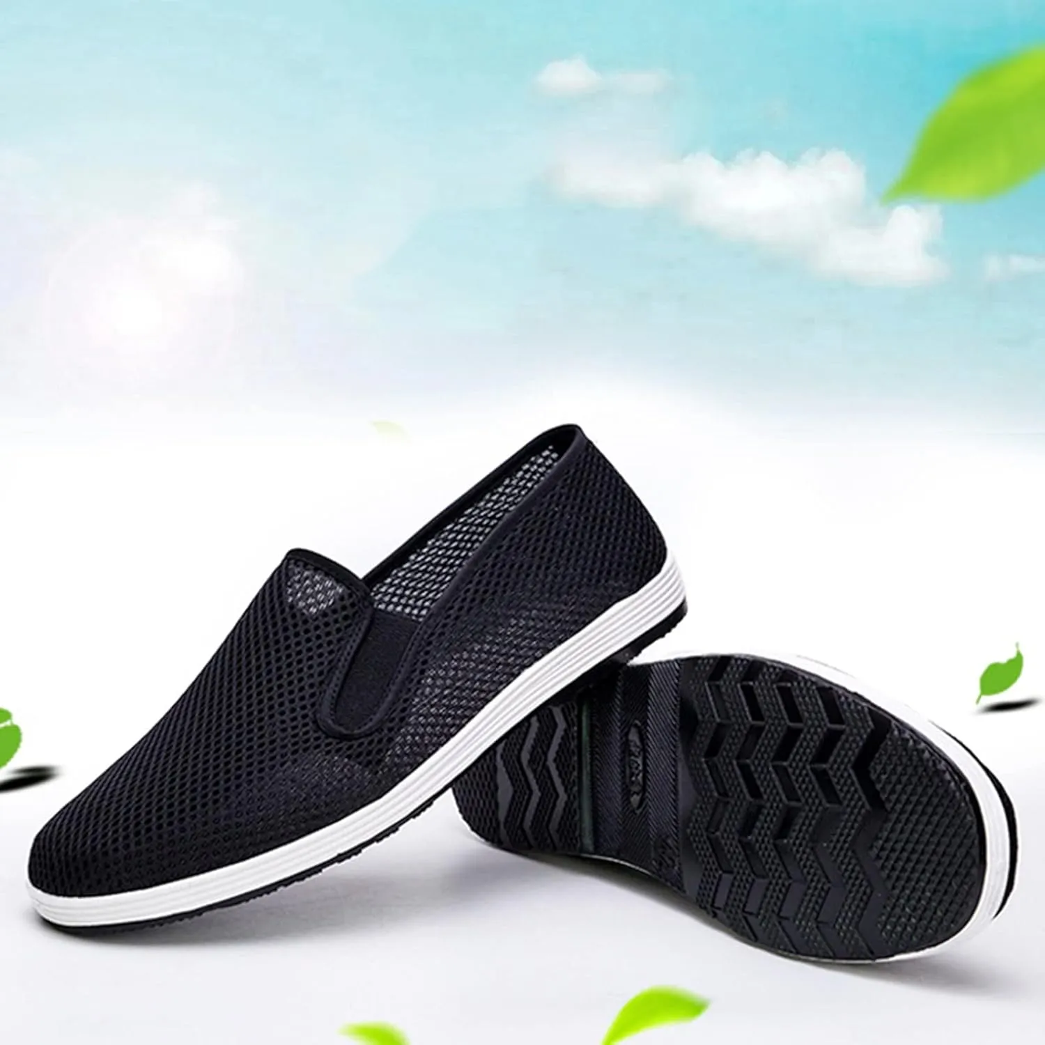 Outdoor Jogging Sneaker for Men Slip on Lightweight Breathable Fashion Sneaker Hook and Loop Orthopedic Sneakers