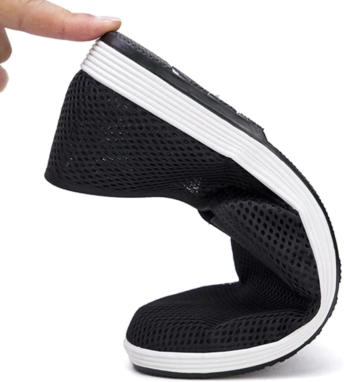 Outdoor Jogging Sneaker for Men Slip on Lightweight Breathable Fashion Sneaker Hook and Loop Orthopedic Sneakers