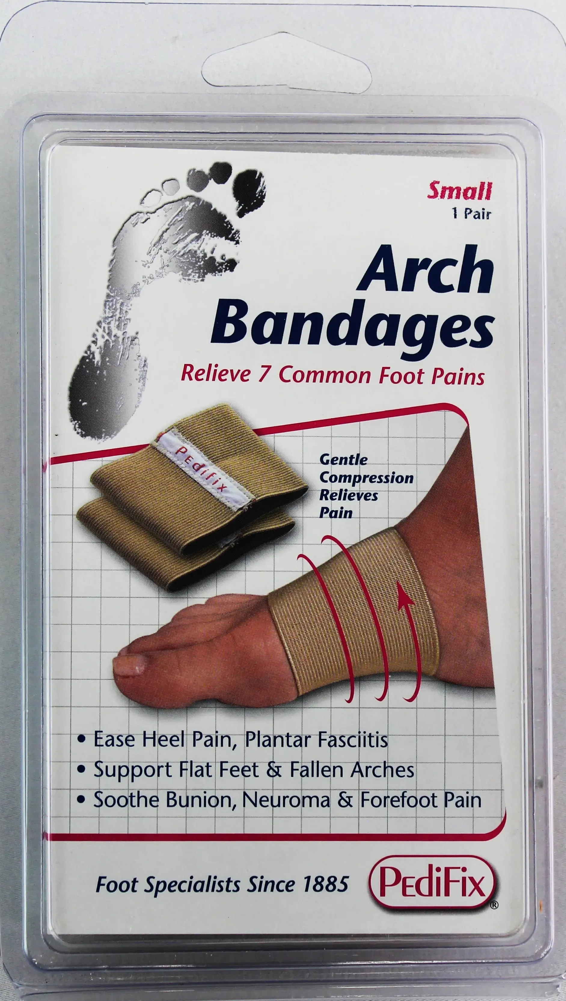 PediFix Arch Support Bandages  Lightweight Support for Arch & Heel Pain