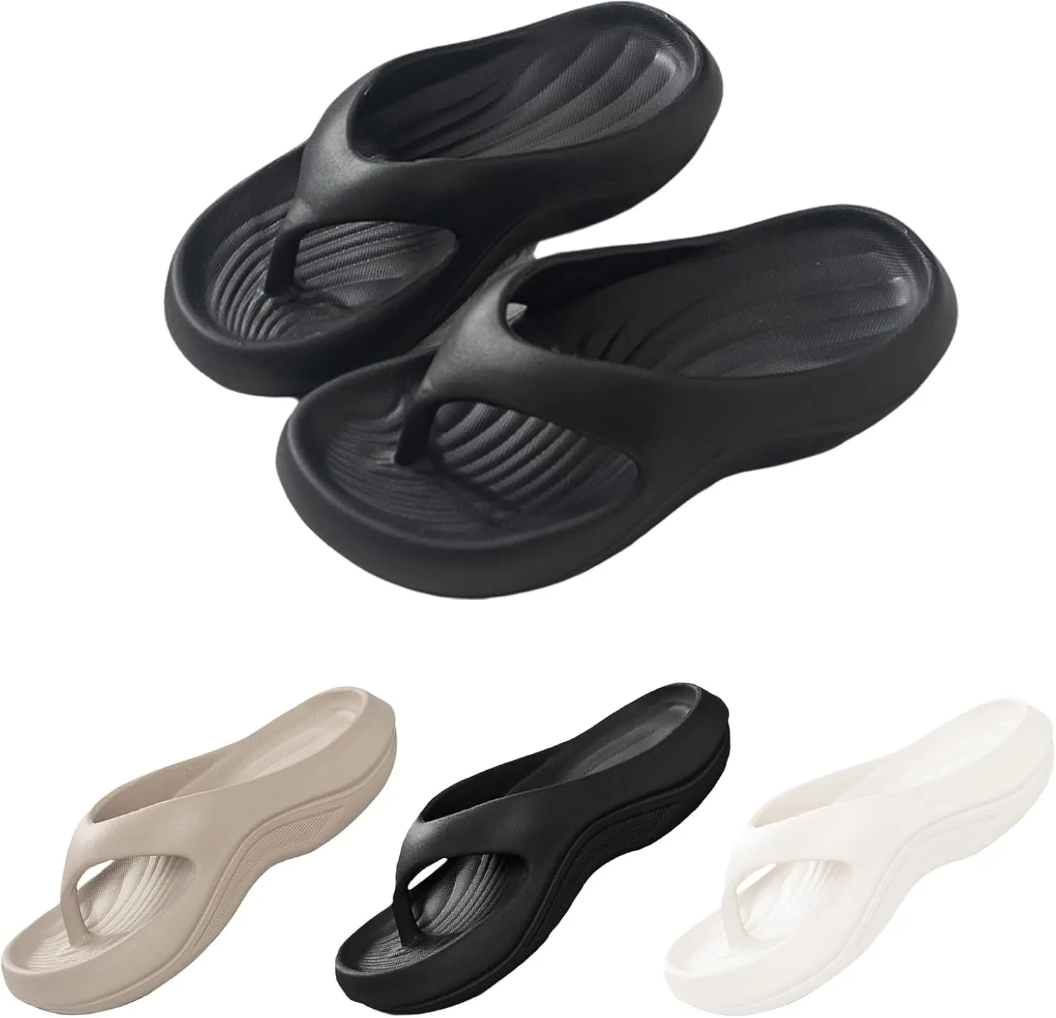 Pillow Arch Support Flip Flops,Non-Slip Orthopedic Sandals For Women 2025,Arch Support Flip Flops for Womens