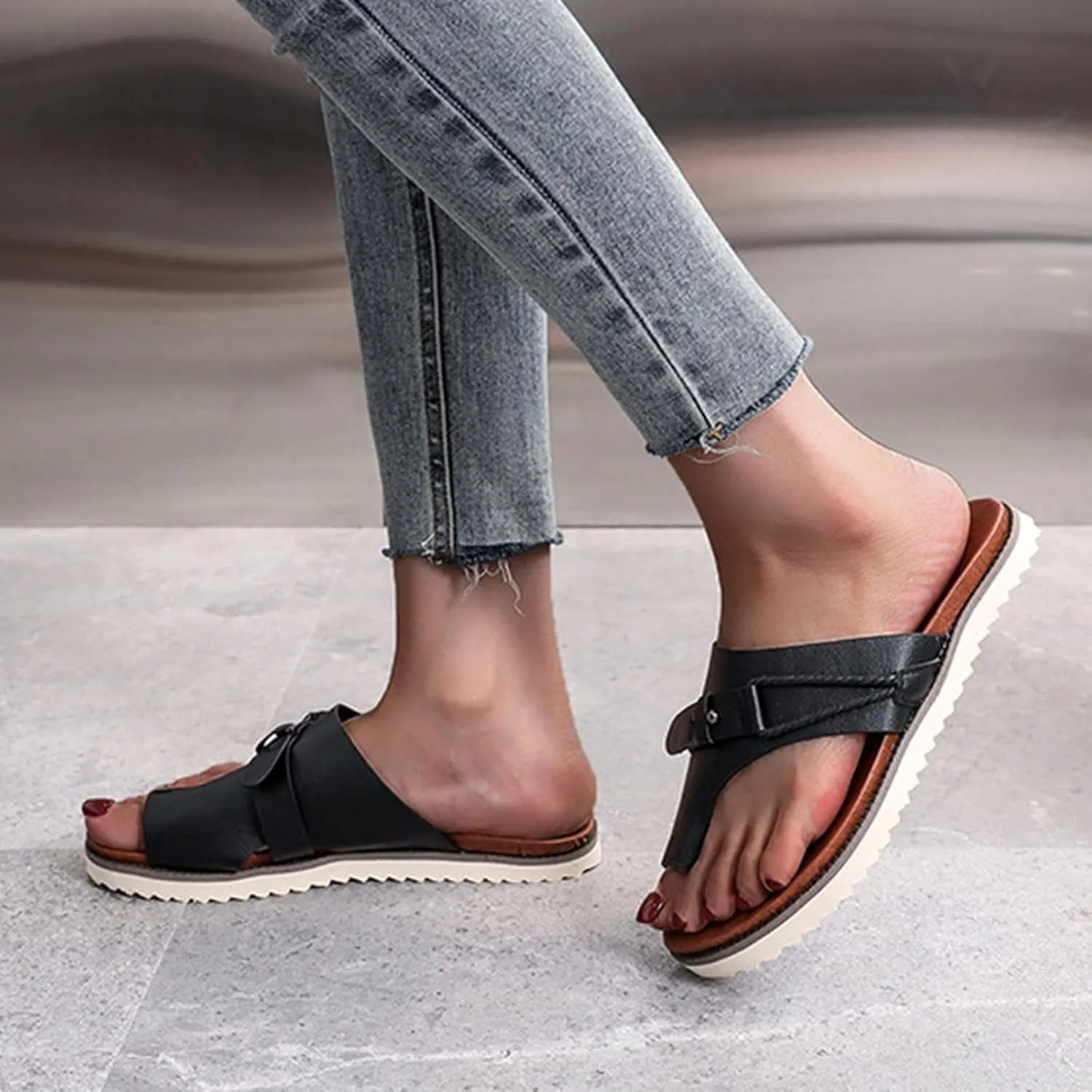 Platform Sandals Women Open Toe High Heels Wedge Sandal Ankle Buckle Strap Espadrilles Casual Summer Breathable Wedges Shoes Elasitc Comfort Wear Office Work Dressy Footwear 2025 Fashion