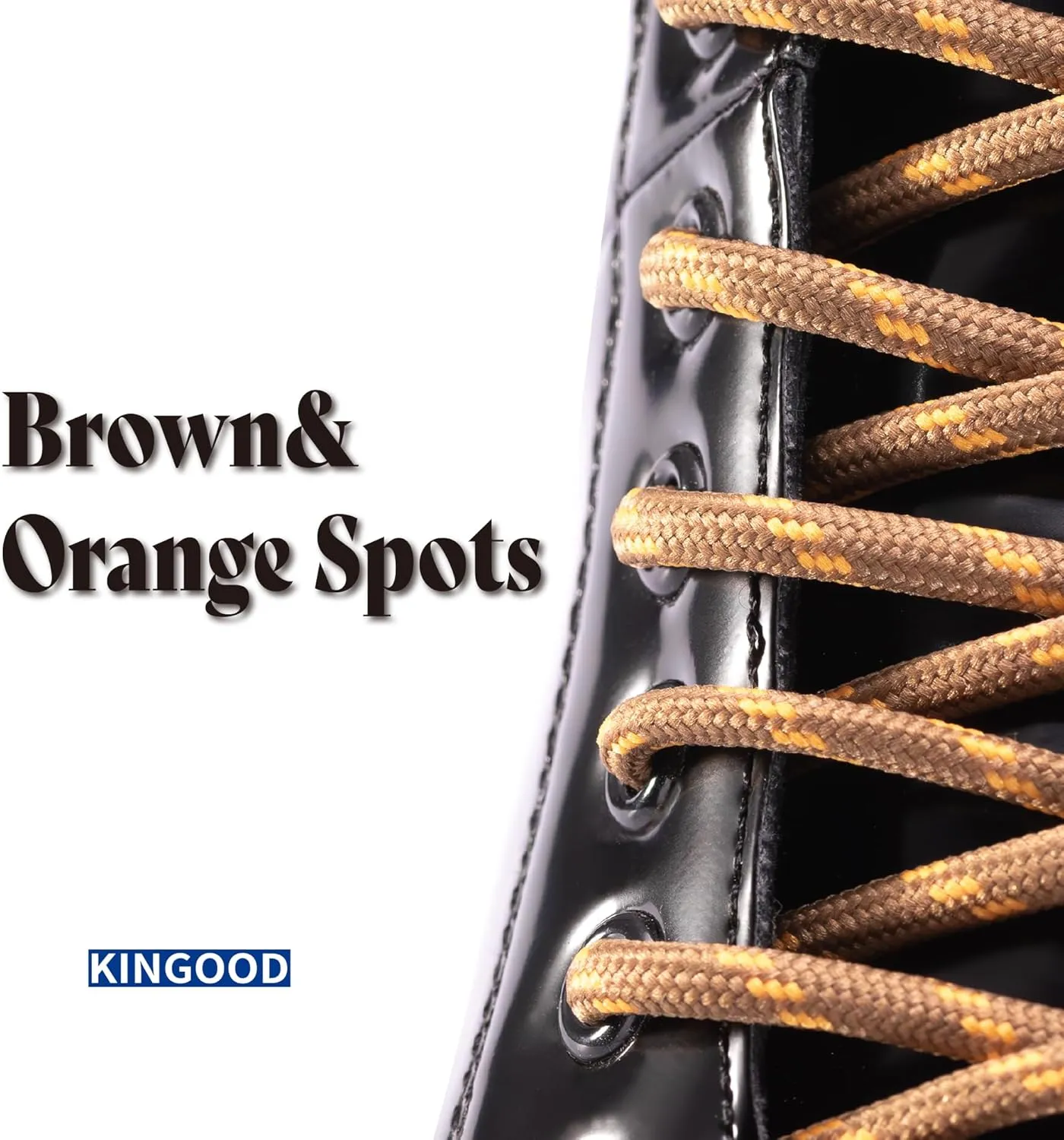 Premium Round Shoe Laces for Boots, Work Boots, and Hiking, Colorful Shoelaces