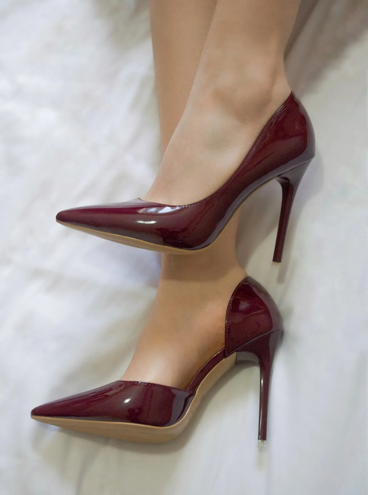 Rose Solid Pumps