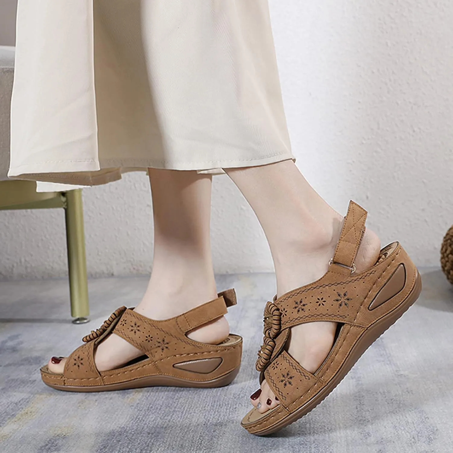 SBGMoSJ Orthopedic Sandals Women Wide Width Women Shoes Dressy Comfortable Sandals Black Wedges for Women Dressy Comfortable Women's Sandals Orthopedic Shoes Plantar Fasciitis Sandals Women Summer