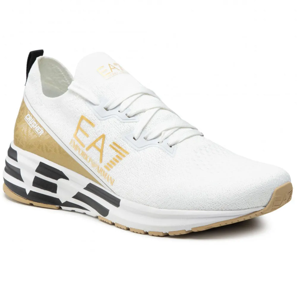 Scarpe Uomo EA7 Emporio Armani Sneakers Colore White - Light Gold - Black