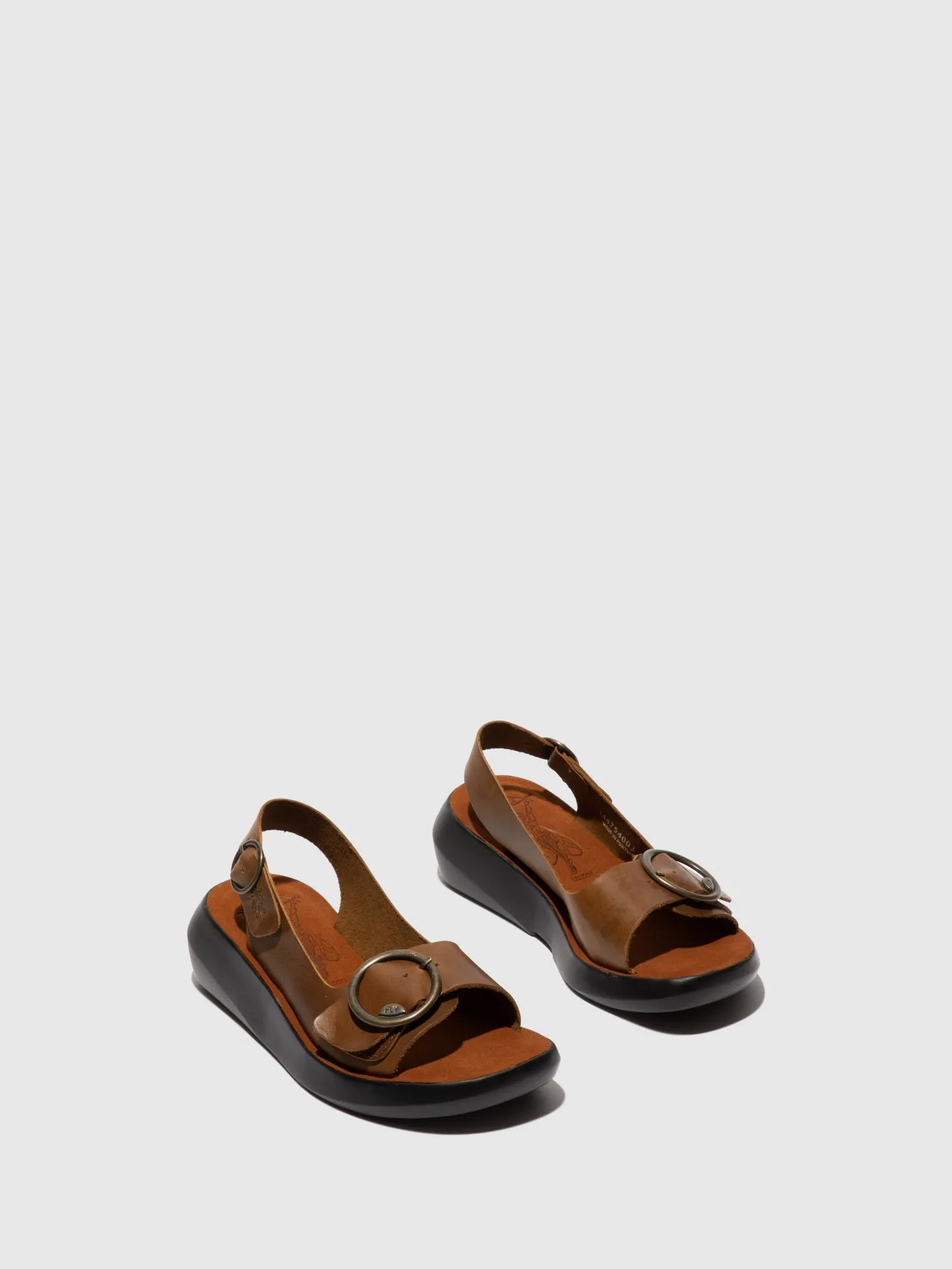Sling-Back Sandals BERK754FLY BRIDLE CAMEL