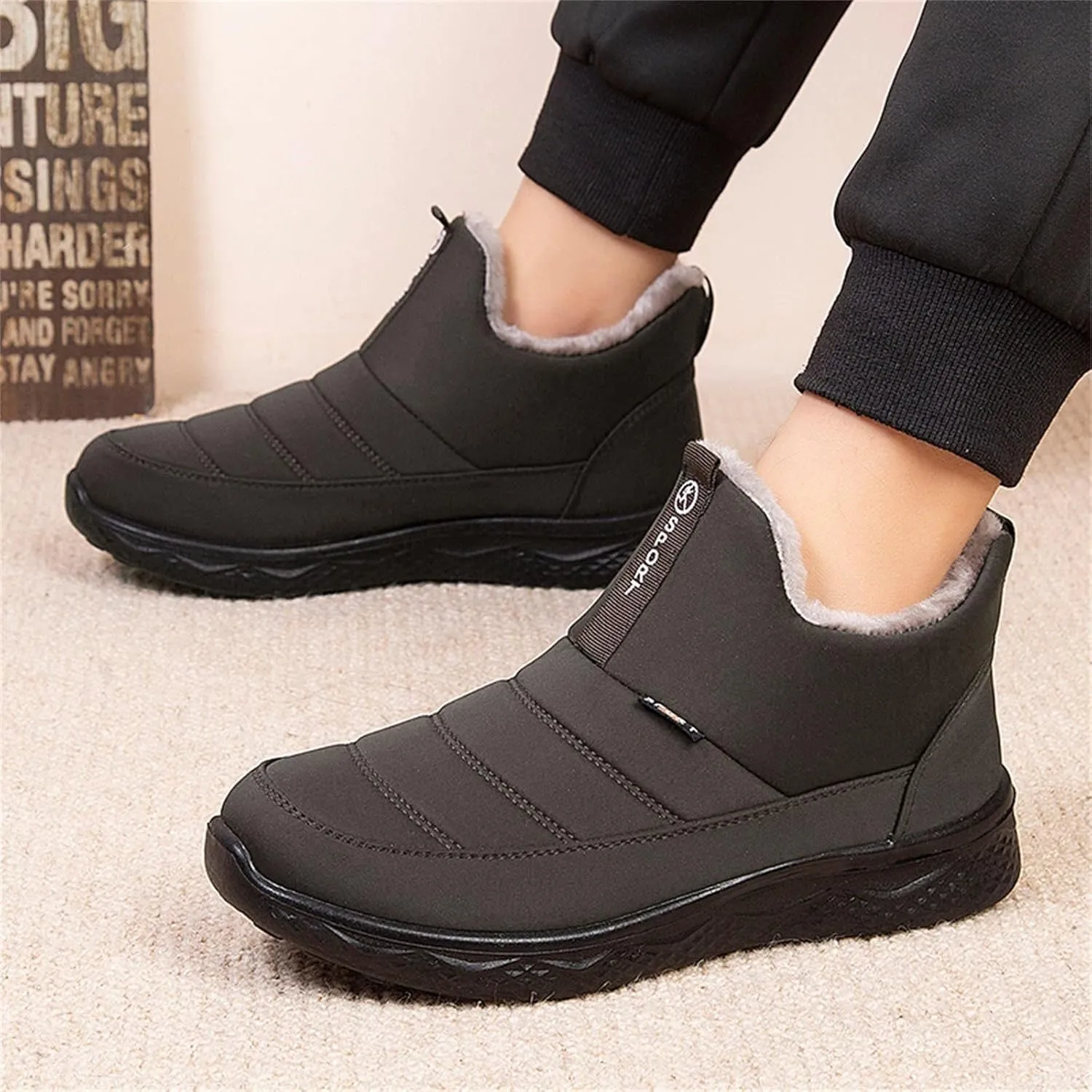 Snow Boots for Men, Waterproof Snow Boots Cold Weather Warm Boots Lightweight Hiking Boot Work Boots for Women