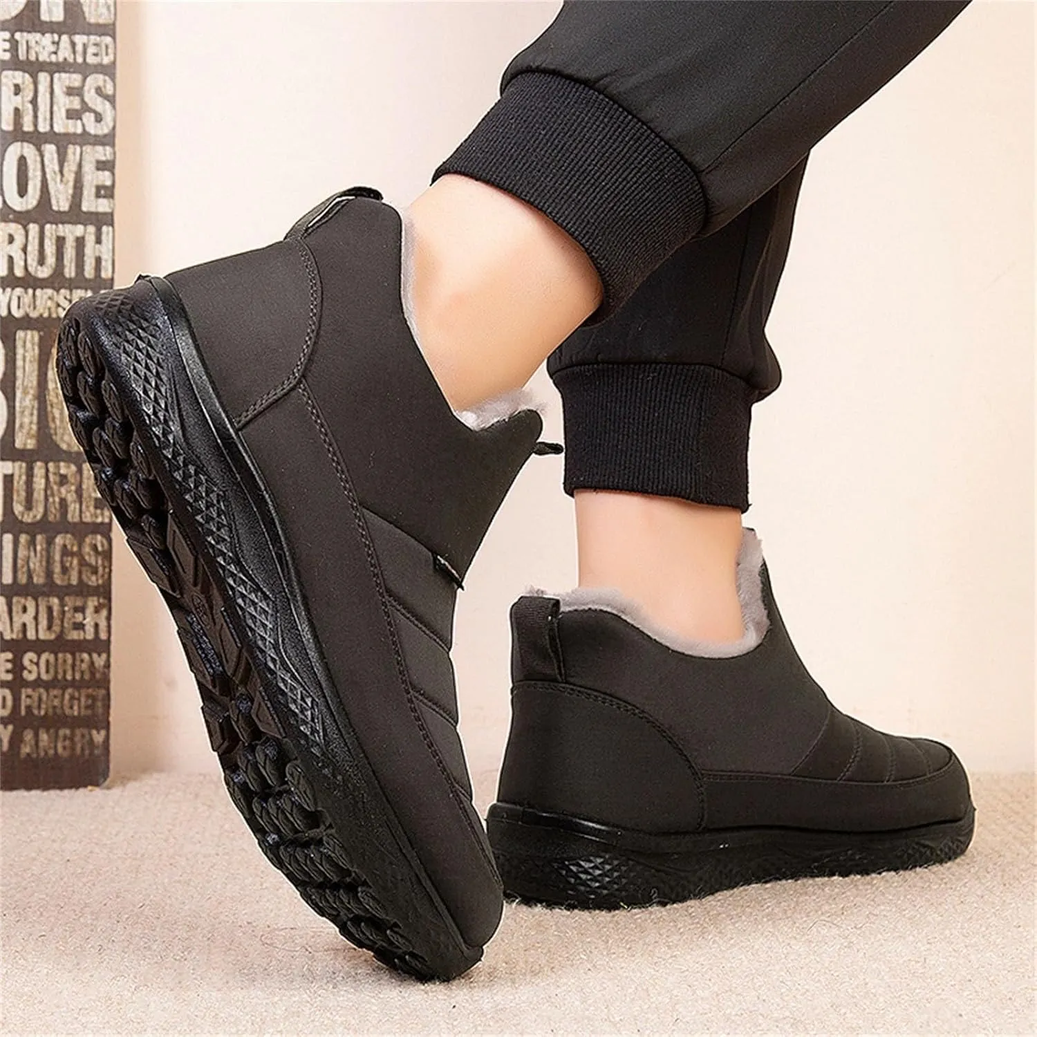 Snow Boots for Men, Waterproof Snow Boots Cold Weather Warm Boots Lightweight Hiking Boot Work Boots for Women
